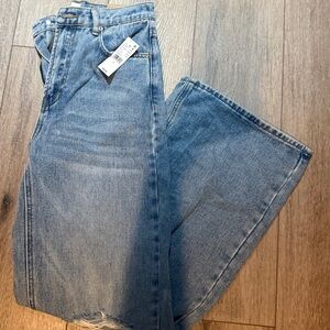 PacSun Blue Flare Wide Leg Jeans